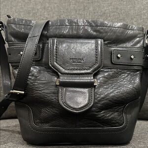 Perlina Leather Shoulder Bag